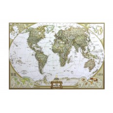กรอบรูปแผนที่โลก-กรอบลอย-National Geographic